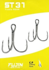 Fujin ST31 Üçlü Maket Balık Kancası Nickel No:8 thumbnail 2
