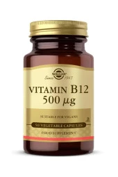 Solgar Vitamin B12 500 mcg 50 Kapsül thumbnail 1