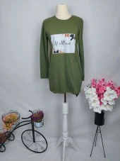 5126 Baskı Detaylı Tunik Sweat - 1