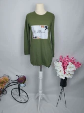 5126 Baskı Detaylı Tunik Sweat - 2