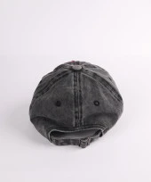 Perlotus Space Uzay Nakışlı Siyah Pamuklu Yıkamalı Kadın Şapka - 4