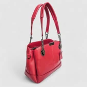 Lederax Hakiki Deri Üç Gözlü Omuz ve El Çantası LD483 thumbnail 12