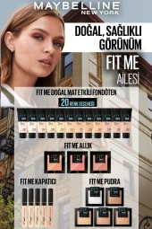 Maybelline New York Fit Me Matte+Poreless Fondöten - 100 Warm Ivory - 5