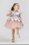 Bebek Kız Çocuk Doğum Günü Parti Düğün Elbise Tüllü Tütü Astarlı Çocuk Giyim Bebek Giyim Kız Bebek ELBYYPRPUL - 12