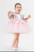 Bebek Kız Çocuk Doğum Günü Parti Düğün Elbise Tüllü Tütü Astarlı Çocuk Giyim Bebek Giyim Kız Bebek ELBYYPRPUL - 9