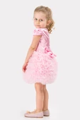Bebek Kız Çocuk Doğum Günü Parti Düğün Elbise Tüllü Tütü Astarlı Çocuk Giyim Bebek Giyim Kız Bebek ELBYTUTUL - 5