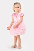 Bebek Kız Çocuk Doğum Günü Parti Düğün Elbise Tüllü Tütü Astarlı Çocuk Giyim Bebek Giyim Kız Bebek ELBYTUTUL - 2