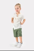 Erkek Çocuk Yazlık Müslin Kumaş Müslin Alt Üst Çocuk Takımı - 8