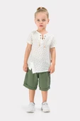 Erkek Çocuk Yazlık Müslin Kumaş Müslin Alt Üst Çocuk Takımı - 2