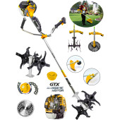 Wacker Pro Germany Technology Ewersoundh 20 HP Yan Tipi Ot Çim Çalı Biçme Tırpanı + Akrobat Çapa Aparatı - 1