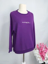 9550 Yazı Detaylı Sweat - 1