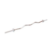 Yüksek Kalite 120 cm Parlak Kromaj İçi Dolu Z Bar Ağırlık Barı 2 Krom Vidalı Halter - 1