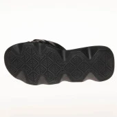 Kadın Hakiki Deri  Kalın Tabanlı Örgü Detaylı Günlük Terlik thumbnail 8