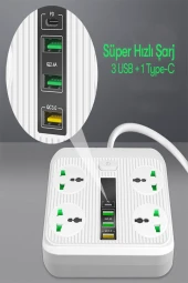Qpen SC05 8in1 Priz Dönüştürücü - 4
