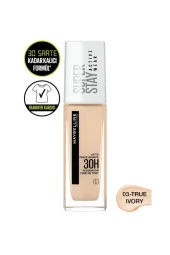Maybelline New York Super Stay Active Wear 30H Fondöten 03 True Ivory - 1