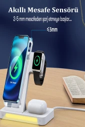 Qpen WC27 3in1 Katlanabilir 15W Kablosuz Şarj Masaüstü Set thumbnail 4