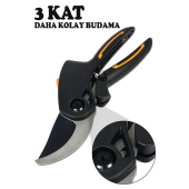 Magnusson Budama Makası Yaş Dal Kesme Çarklı Bıçak Ile 3x Kolay Kesim - 1