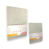 Lizy Velur Soft Esnek Kapak Çizgili Defter Set ( 2 adet defter) - 1