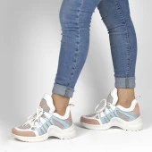 Kadın Renkli Sneakers Ayakkabı - 1