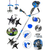 Wacker Pro Germany Technology Fedraght 20 HP Yan Tipi Ot Çim Çalı Biçme Tırpanı + Akrobat Çapa Aparatı - 1