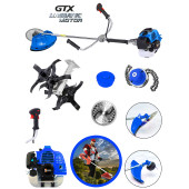 Wacker Pro Germany Technology Fedraght 20 HP Yan Tipi Ot Çim Çalı Biçme Tırpanı + Akrobat Çapa Aparatı - 2