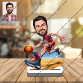 Basketbolcu 3D Ahşap Biblo,Sevgiliye Hediye,Doğum Günü Hediyesi thumbnail 1