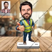 Teknik Personel 3D Ahşap Biblo,Sevgiliye Hediye,Doğum Günü Hedi - 1