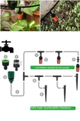 15 Metre Bahçe Damlama Sulama Sistemi Seti Hortum ve Ek Parçaları - 10