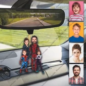 4 Kişi Ahşap Tasarımlı Araba Dikiz Ayna Süsü thumbnail 1