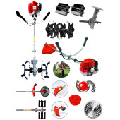 Wacker Pro Germany Timewerth 20 HP Yan Tipi Ot Çim Çalı Biçme Tırpanı+Toprak Eşeleme Aparatı+Akrobat Çapa Aparatı - 1