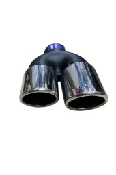 unıversal paslanmaz 76 kesik sol çiftli egzoz ucu - 2