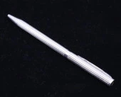 925 Ayar Gümüş Tükenmez Kalem Çizgili Dizayn thumbnail 3