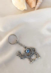 Deve Kötü Göz Kovucu Metal Anahtarlık - 3