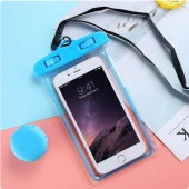 Ateştech Waterproof Bag Su Geçirmez Telefon Kılıfı Dalış Kılıfı Mavi - 6