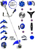 Wacker Pro Alman WR-591 FULL Set 8 İn 1 Yan Tipi Benzinli Motorlu Ot Çalı Tırpanı Çim Biçme Makinesi - 1