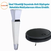 Dempa Lüks Mobilya Oturma Grubu Kanepe Tv Ünitesi Konsol Koltuk Ayağı Baza Ayakları Beyaz Krom 26 Cm - 5