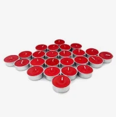 Tealight Mum Kırmızı 50 Adet - 3
