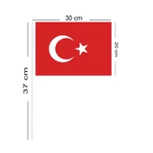 Çıtalı Bayrak 20x30cm 5li Ay Yıldız - 2