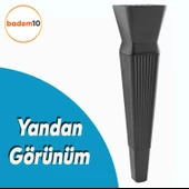 Dempa Lüks Mobilya Oturma Grubu Kanepe Tv Ünitesi Konsol Koltuk Ayağı Baza Ayakları Mat Siyah 26 Cm thumbnail 3