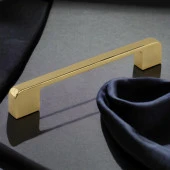 Mobilya Kulp  Mutfak Dolabı Çekmece Dolap Kulpları Kapak Kulpu Kulbu Gold Altın 128 mm Metal - 4