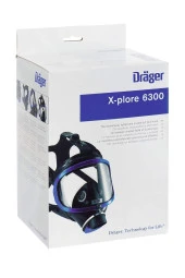 Drager X-plore® 6300 Tam Yüz Gaz Maskesi Mavi Renk X 5 Adet - 1