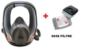 3M™ 6800 Tam Yüz Gaz Maskesi +6038 AKTİF KARBON FİLTRE - 1