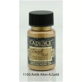 Cadence Dora Textile Metalik Kumaş Boyası 50ml 1150 Antik Altın - 1