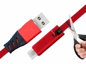 Apple iPhone 2.1A Yenilenebilir Kesilebilir USB Lightning Data ve Hızlı Şarj Kablosu - 1