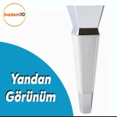 Dempa Lüks Mobilya Oturma Grubu Kanepe Tv Ünitesi Koltuk Ayağı Konsol Ayakları Beyaz Krom 20 Cm - 3