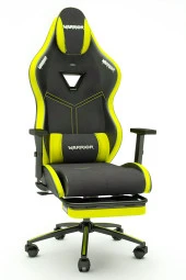 Warrior Aragorn Kumaş Oyuncu Koltuğu - Sarı - Ayak Uzatmalı Bilgisayar Sandalyesi - 1598B0512 thumbnail 1