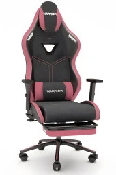 Warrior Aragorn Kumaş Oyuncu Koltuğu - Gül Kurusu - Ayak Uzatmalı Bilgisayar Sandalyesi - 1598B0490 thumbnail 1