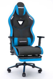 Warrior Aragorn Kumaş Oyuncu Koltuğu - Mavi - Ayak Uzatmalı Bilgisayar Sandalyesi - 1598B0514 thumbnail 1