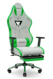 Warrior Aragorn Blanc Deri Oyuncu Koltuğu - Yeşil - Ayak Uzatmalı Bilgisayar Sandalyesi 1698B0513 thumbnail 1