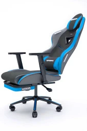 Warrior Aragorn Kumaş Oyuncu Koltuğu - Mavi - Ayak Uzatmalı Bilgisayar Sandalyesi - 1598B0514 thumbnail 3